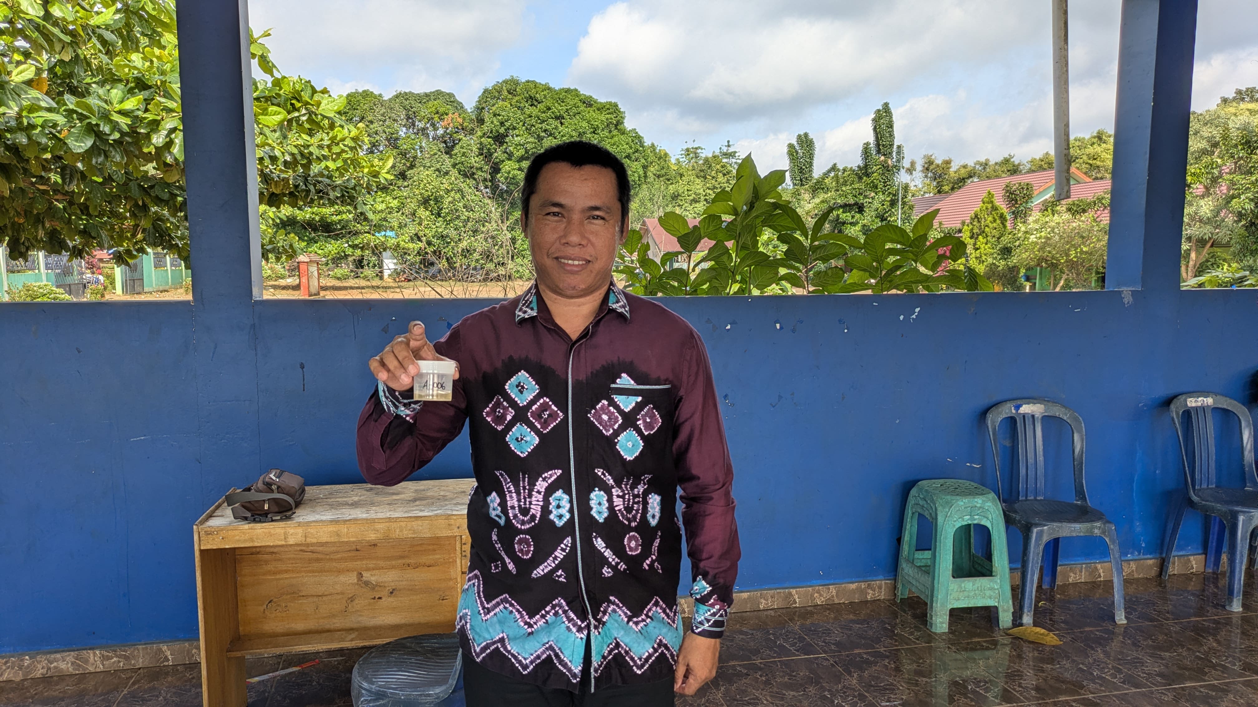 Wujudkan Desa Bersinar, BNNK Tanah Laut Tes Urine Perangkat Desa Panggung Baru