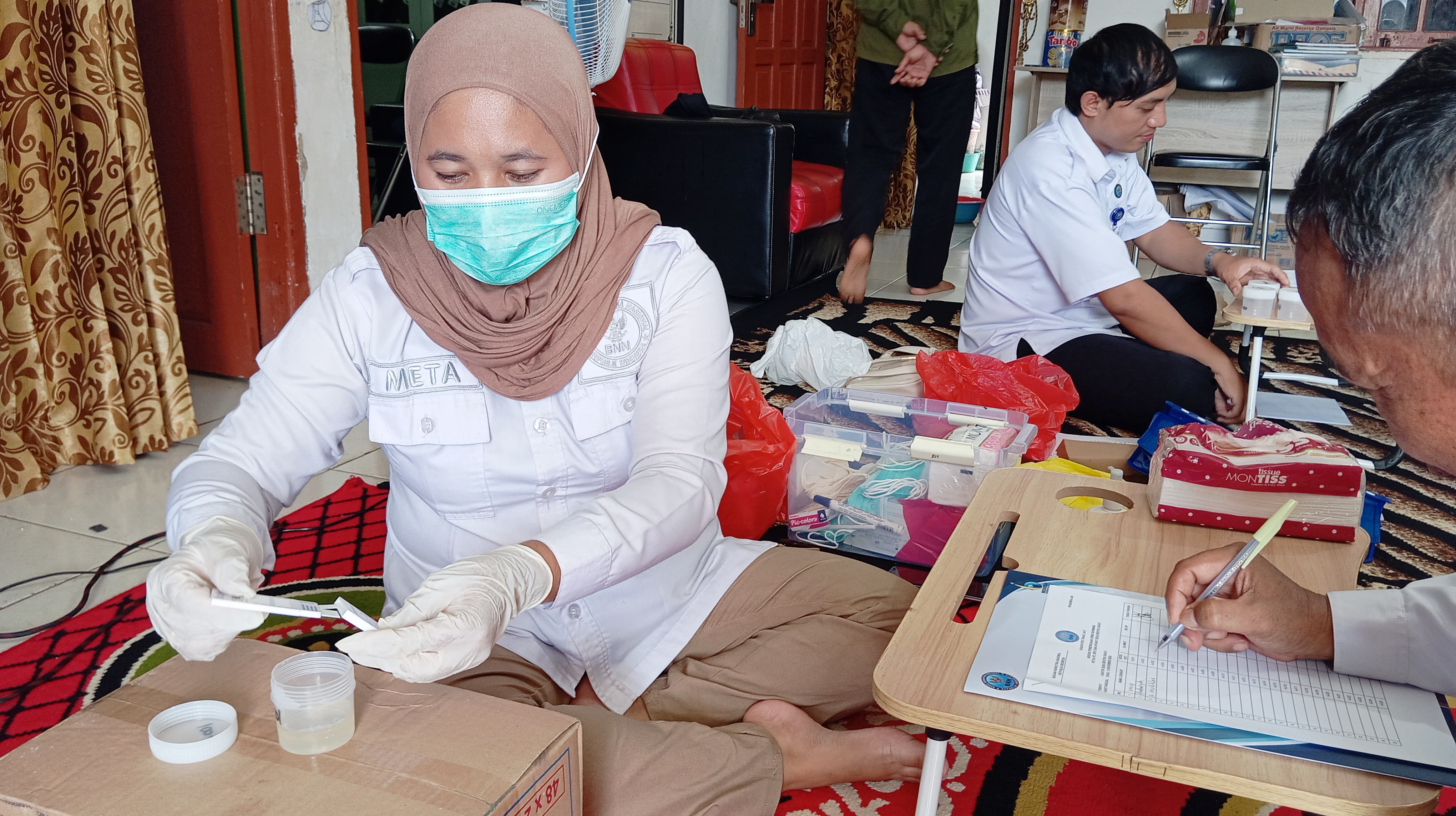 Aparat Desa Bentok Darat Jalani Tes Urine, BNNK Tanah Laut Perkuat Deteksi Dini Penyalahgunaan Narkoba